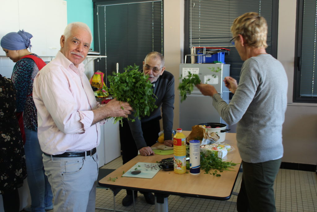 Repas - bénévoles et personnes de CLé 2019(1) Micheline