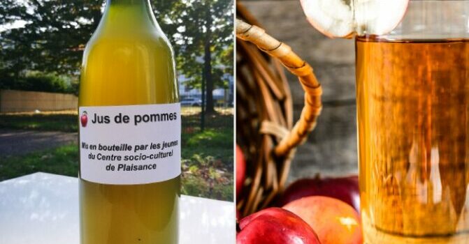 Vente de jus de pomme