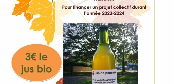 Vente de jus de pommes 2023/2024