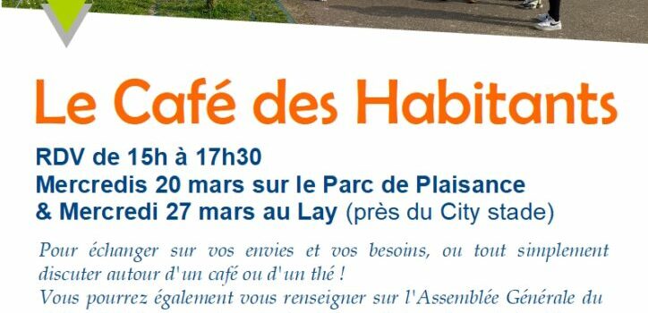 Les Cafés des habitants du mois de mars 2024