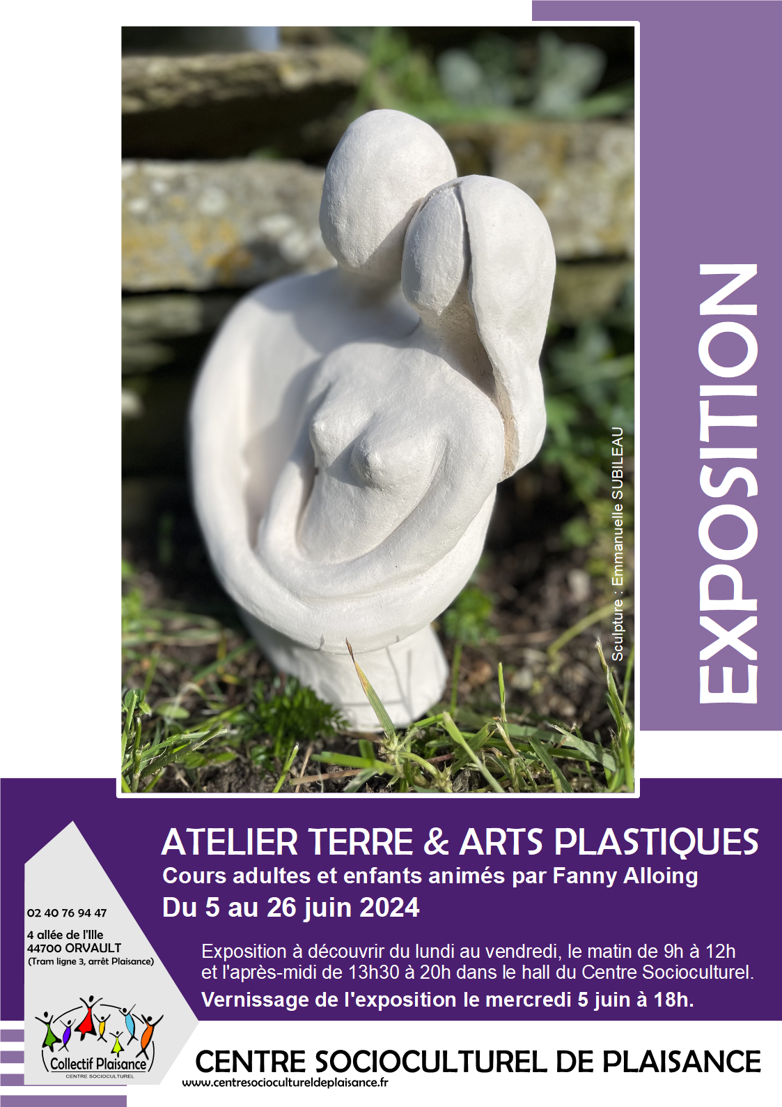 affiche expo Atelier Terre juin 2024 affiche expo Atelier Terre juin 2024