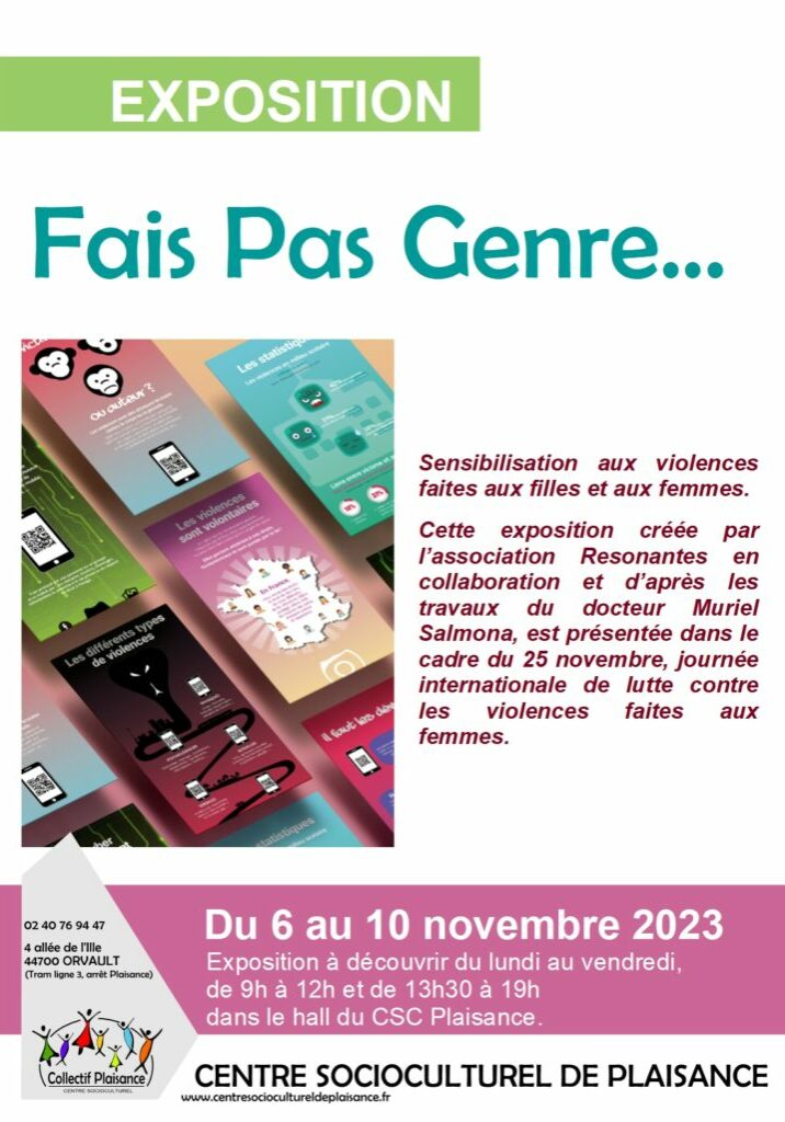 Affiche expo Fais Pas Genre