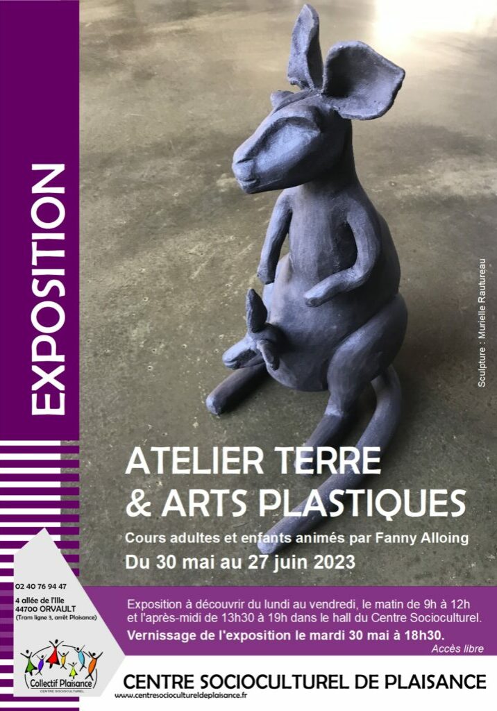 affiche expo Atelier Terre juin 2023